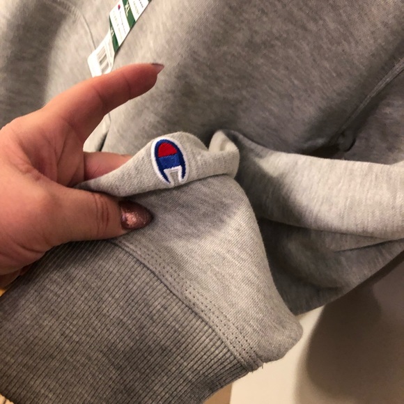 Champion Pullover Fleece Hoodie Grey size X Large - Picture 6 of 9
